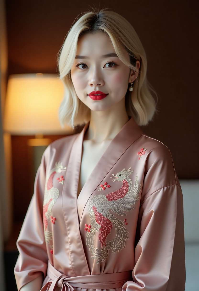 女孩在田野里照看羊群